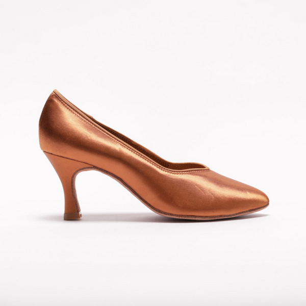 78753T - Ladies, 2.5 inch Close Toe, Standard Ballroom Shoe (Available in Skin and Tan shades).