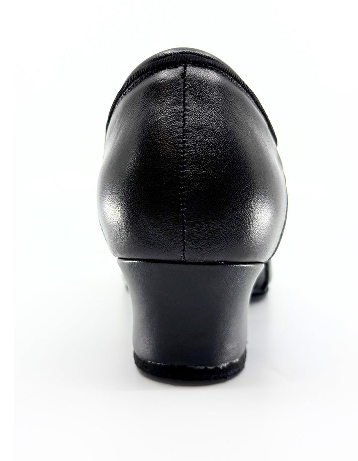 Premium men' dance sport latin America dance shoes in cuban heel and black leather