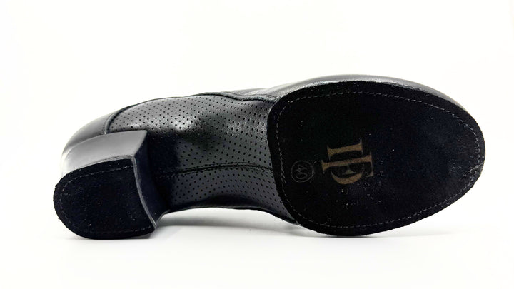 Premium men' dance sport latin America dance shoes in cuban heel and black leather