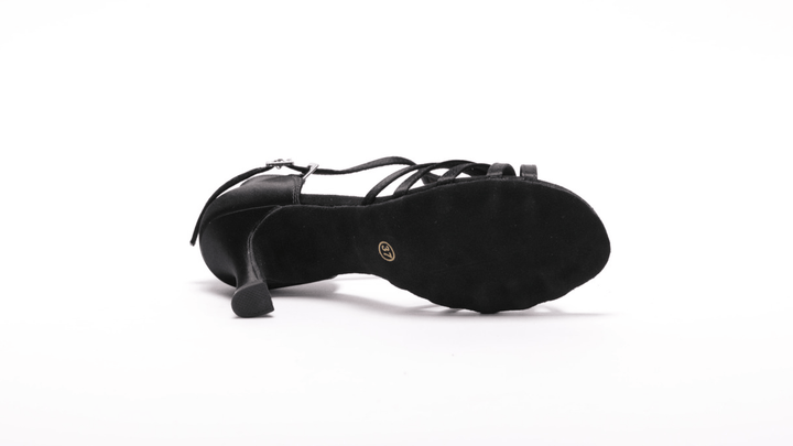 Premium Latin Dance Heels With Tbar Design In 3 inch Flared Heel