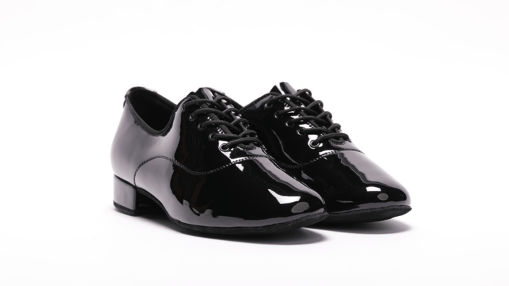 Premium men and boys black patent dance shoes