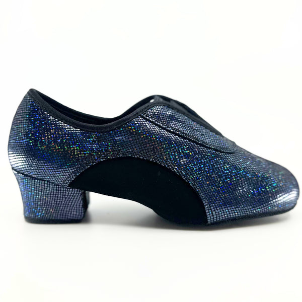 8923 - Ladies, Split-Sole, 1.5inch Cuban Heel, Practice Dance Shoe In Premium Unique Genuine Leather