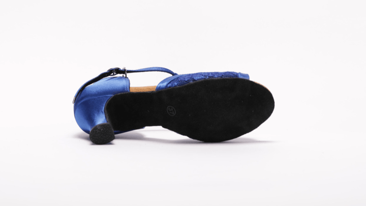 Latin Dance Sandal With Tbar Design In 2.25 Inch Spanish Heel