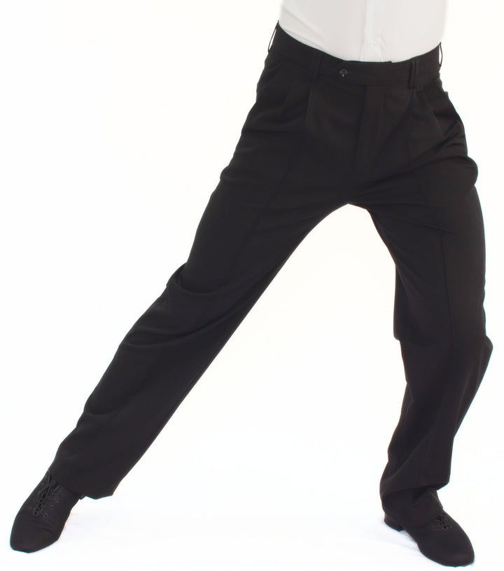 Premium Men's Ballroom Dance Pants In Black