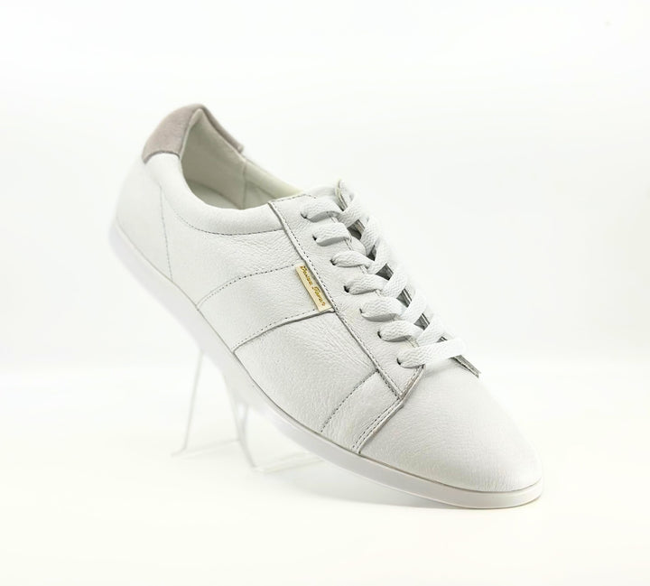 Premium Men's White Leather Dance Sneaker