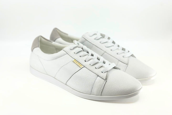 Premium Men's White Leather Dance Sneaker