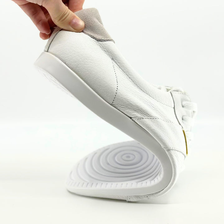 Premium White Leather Men's Dance Sneaker