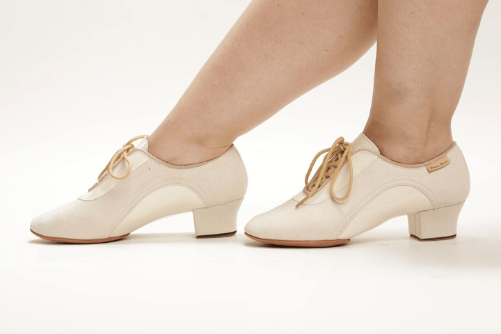 Women Beige Split Sole Trading Dance Shoes