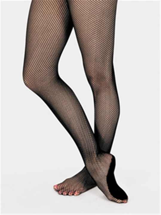 Professional Footed High Quality Fishnet Stocking In Black 