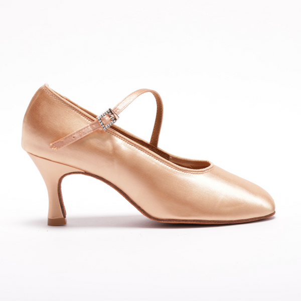 7797S - Ladies, Close Toe, 2.5inch, Standard Ballroom Dance Shoe. (Available In Skin And Tan Shades).