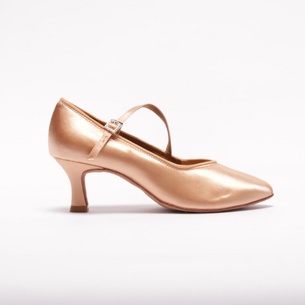 78752S - Ladies, Close Toe, 2.25inch, Standard Ballroom Dance Shoe. (Available in Skin and Tan shades).