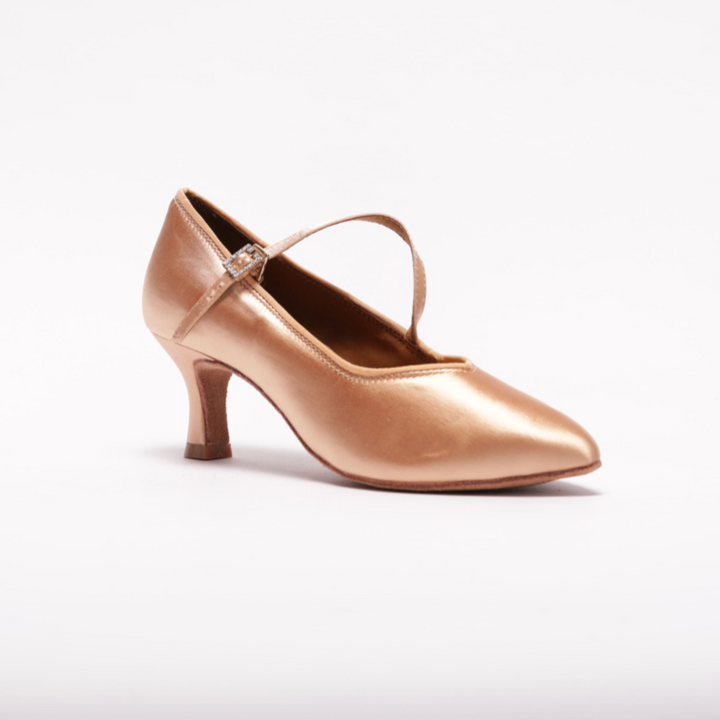 Ladies Premium Ballroom Dance Sport Shoes In Beige Colour
