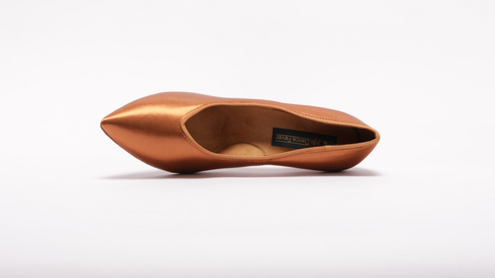 Ladies Premium Ballroom Dance Sport Shoes In Dark Tan Colour