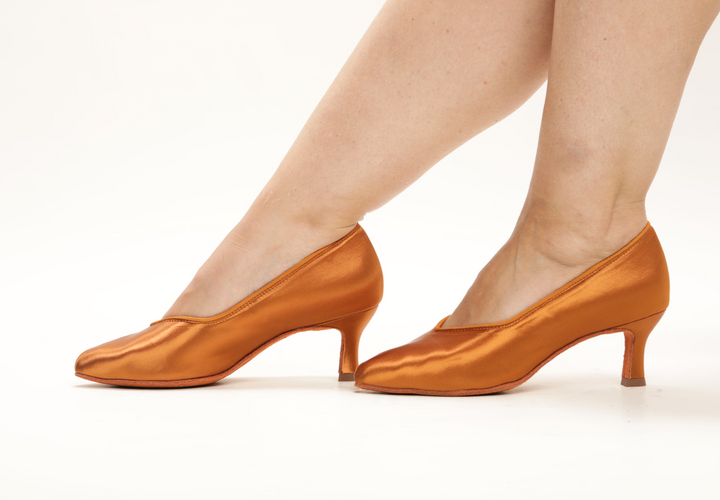 Ladies Premium Ballroom Dance Sport Shoes In Dark Tan Colour