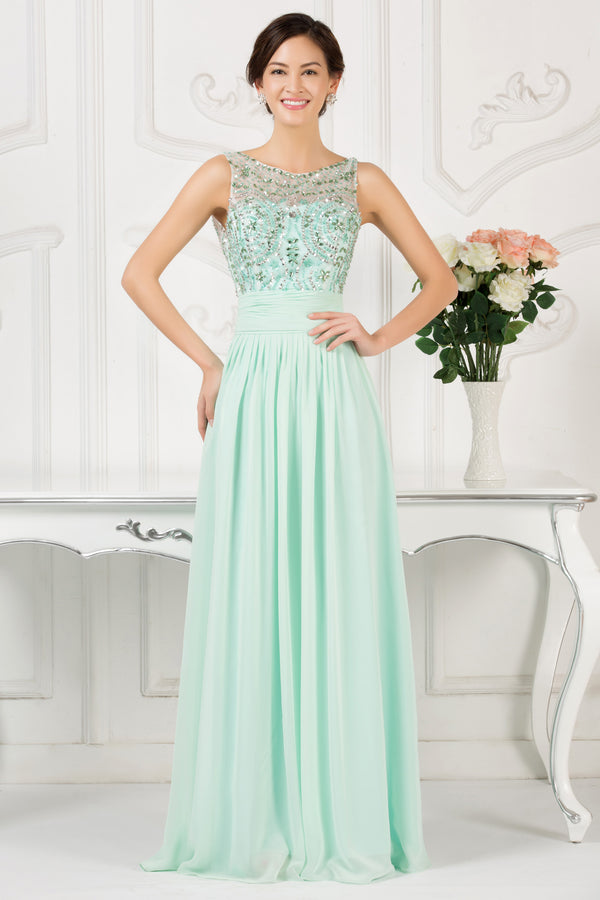 Cl007532 - Ladies Long Formal Wear in Mint