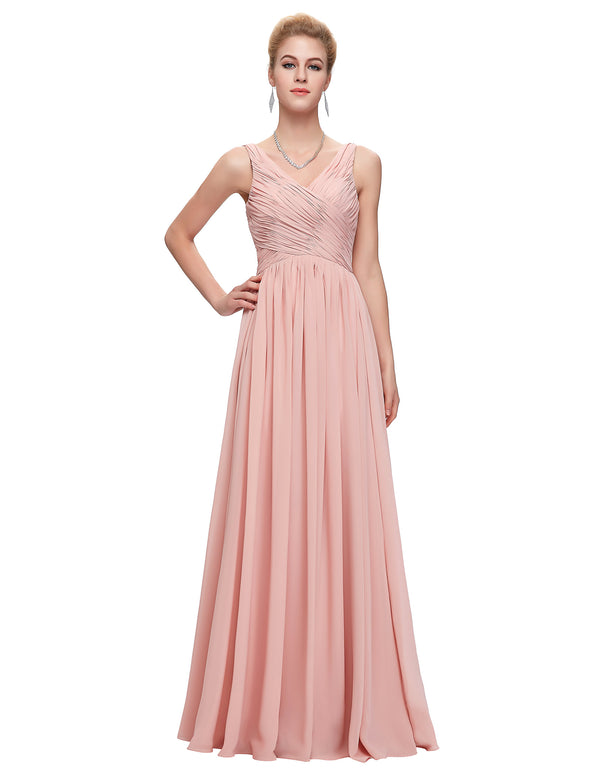 CL6010 - Ladies Long Formal Wear in Pink