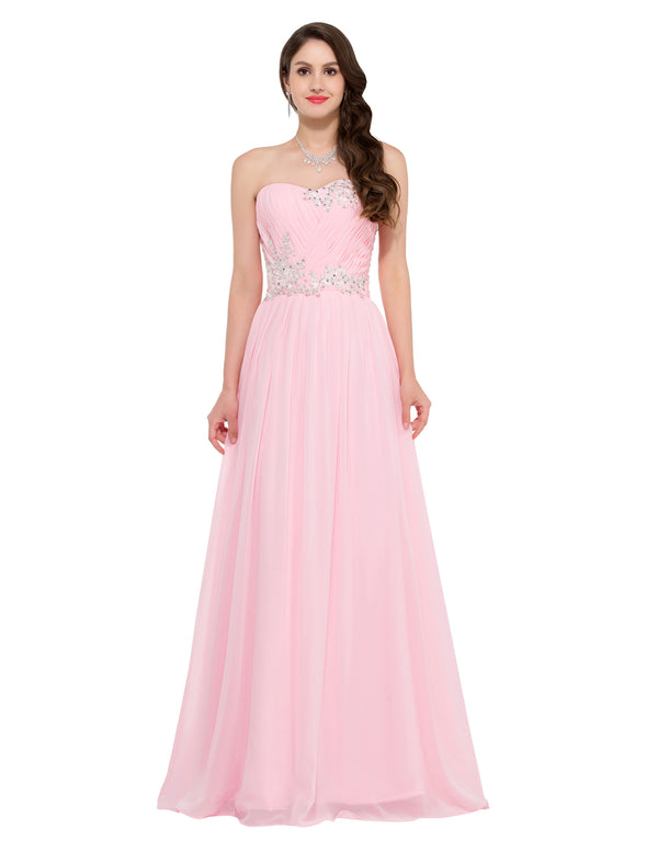 CL6107 - Ladies Long Strapless Formal Wear