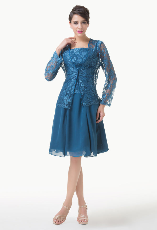 CL6235 - Ladies 2 Piece Short Formal Wear in Blue